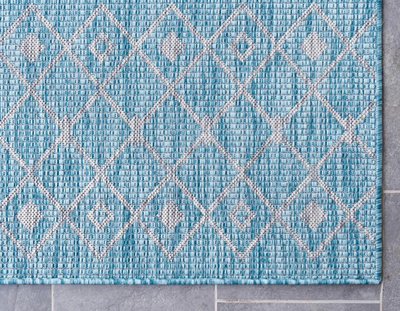 Teppich OUTDOOR CIATO Rechteckig Türkis 150x245 cm Indoor/Outdoor