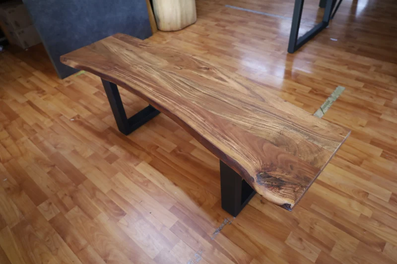 Esstisch Tisch + Massivholz Akazie +Echte Baumkante 160x90cm