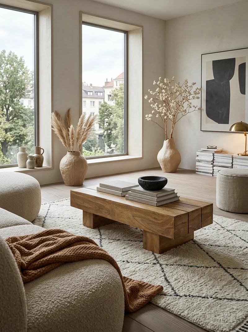 Couchtisch aus Massivholz, handgefertigt, pflegeleicht, aus Akazienholz und Edelholz