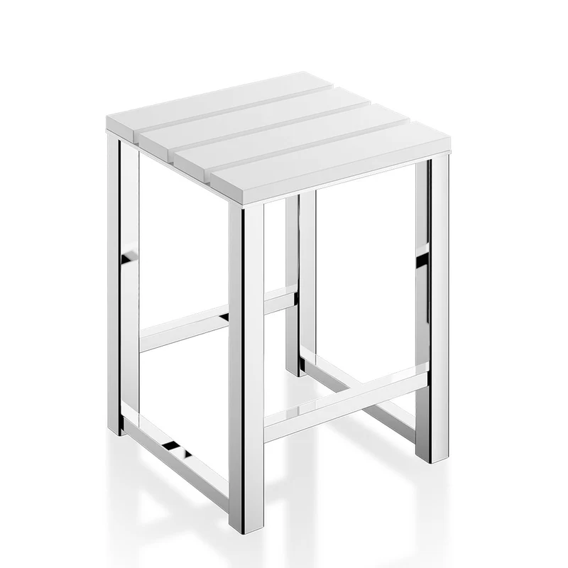 Badhocker mit Holzsitzfläche DW68