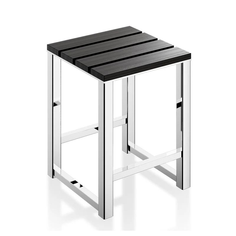 Badhocker mit Holzsitzfläche DW68