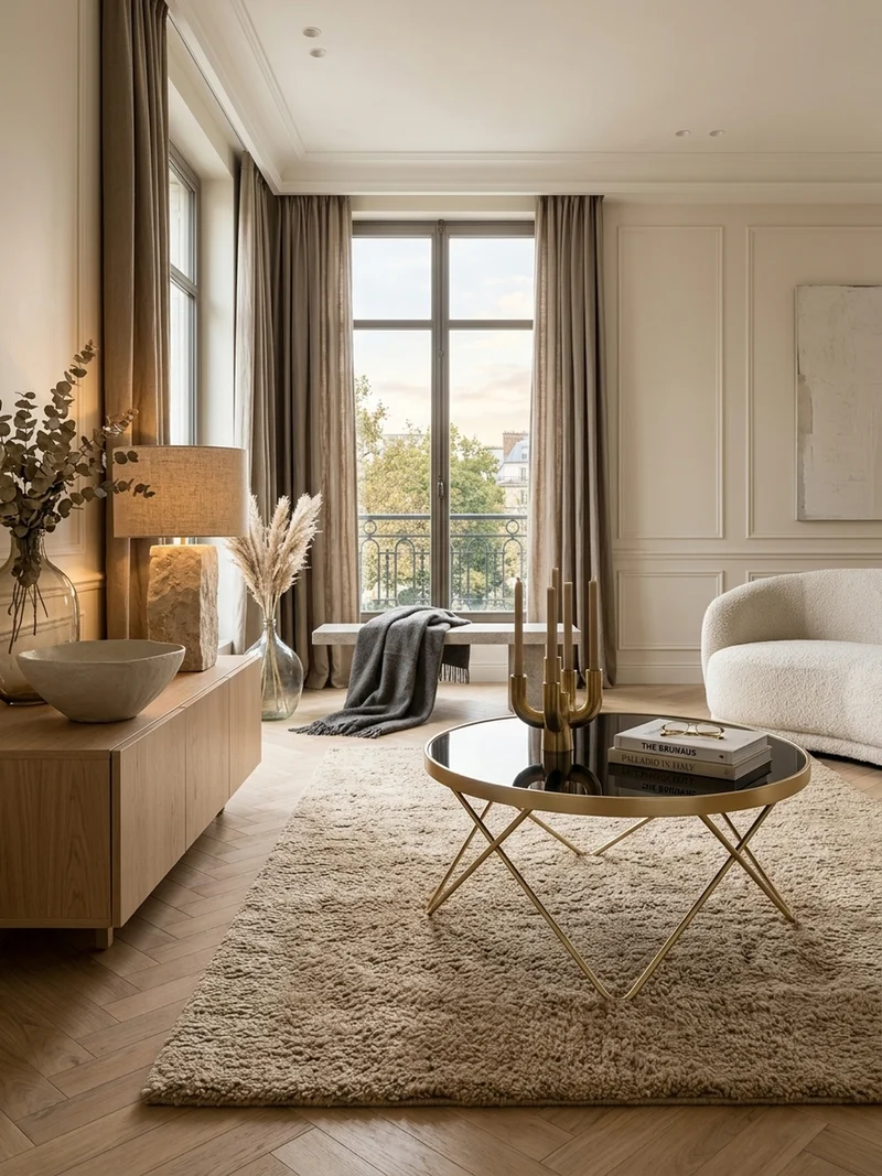Beistelltisch Schwarz Glasplatte Goldene Beine Retro-Stil 82cm Durchmesser