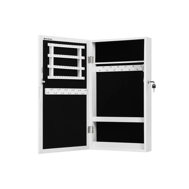 Armario para Joyas de Pared Marrón Rústico