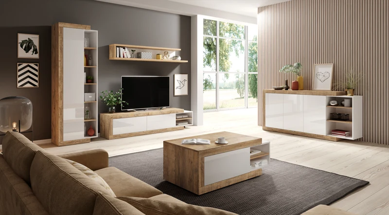 Tv-Unterschrank + Soft Close + Ausziehfunktion