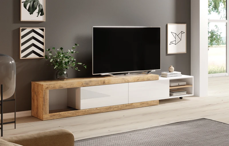 Vitrine + Soft Close +Neu auf Lager Verfügbar + Einlegebodenkante