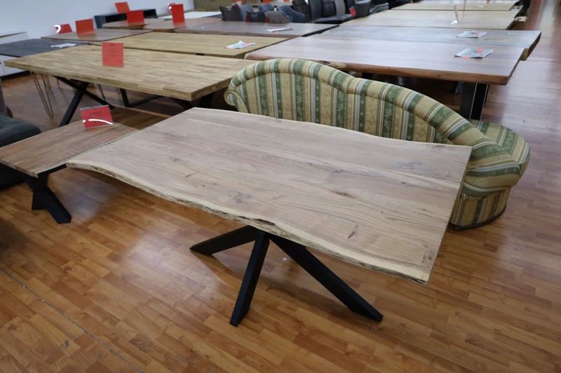 Esstisch Tisch + Massivholz Akazie VOLL HOLZ 2,5 cm
