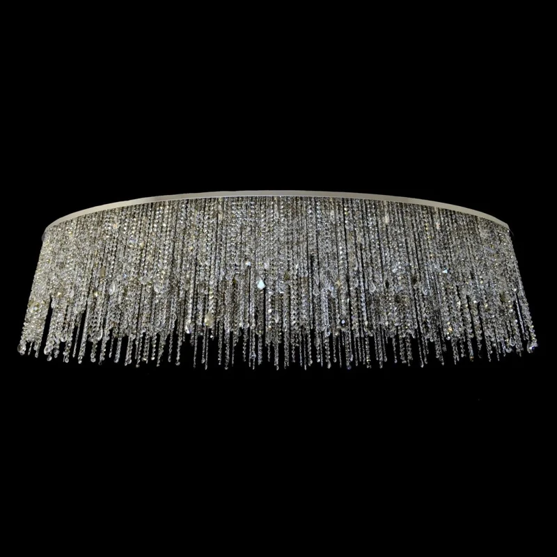Casa Padrino Luxus Barock Kristall Wandleuchte Silber 200 x 60 x H. 50 cm - Prunkvolle Messing Wandleuchte mit böhmischem Kristallglas - Barock Möbel - Edel & Prunkvoll