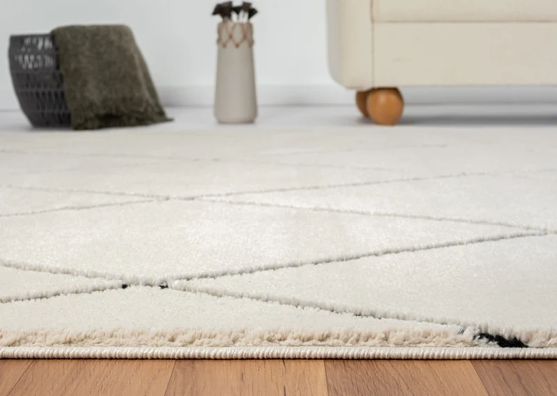 Teppich ORIENTAL-Structure rechteckig weiss diverse Größen