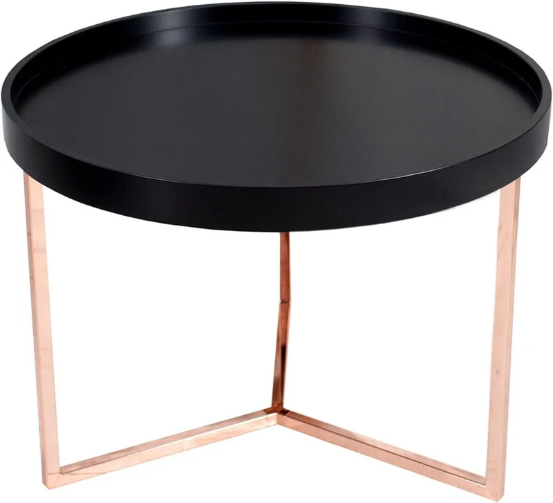 Moderner Couchtisch STACCA 60cm abnehmbares Tablett
