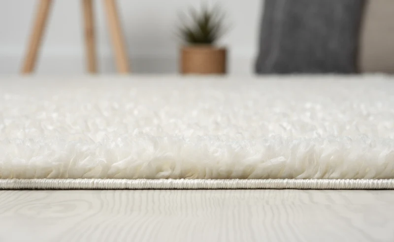 Hochflor Teppich SHAGGY creme rechteckig diverse Größen