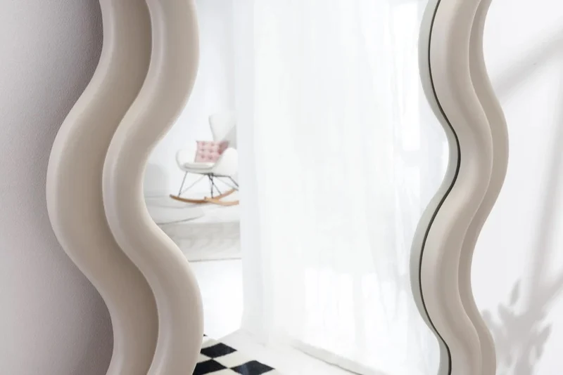 Extravaganter Design Spiegel 160x70cm FORMOSA greige