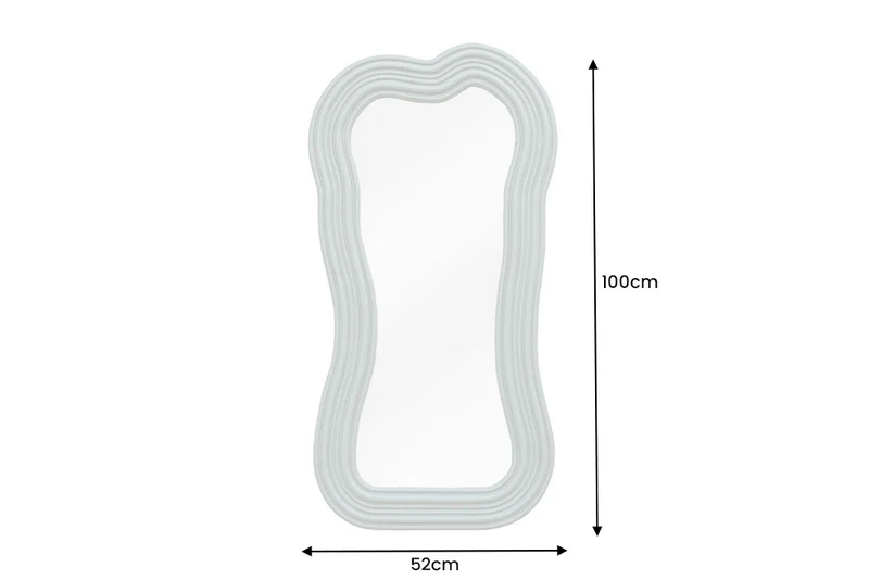 Extravaganter Design Spiegel 100x52cm DIVINA grün