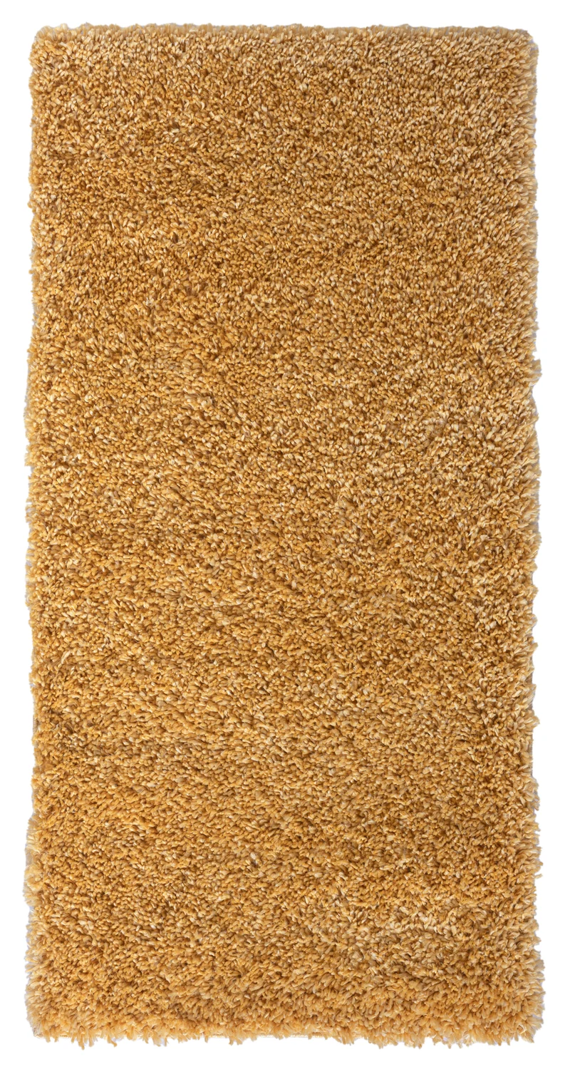 Hochflor Teppich SHAGGY goldgelb rechteckig diverse Größen