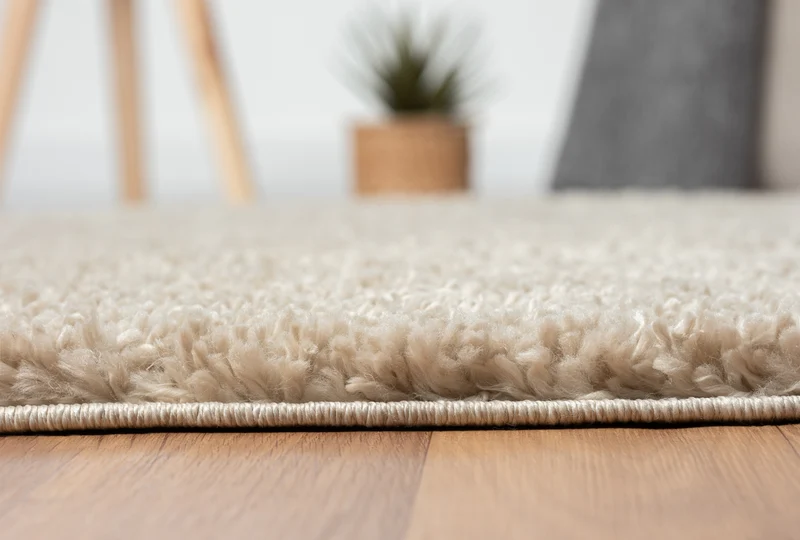 Hochflor Teppich SHAGGY beige rund diverse Größen