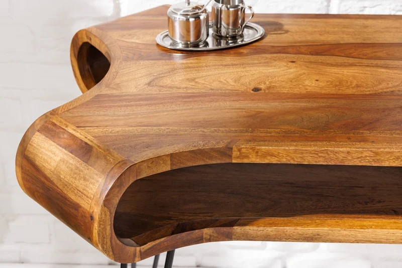 Extravaganter Schreibtisch LIVE-RANIC ca.120cm Palisander-Holz