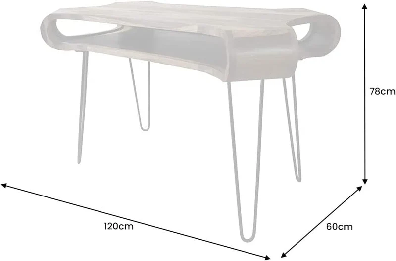 Extravaganter Schreibtisch LIVE-RANIC ca.120cm Palisander-Holz