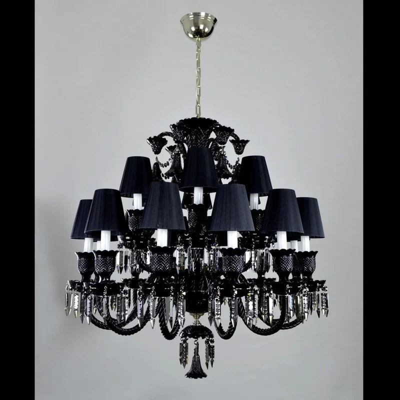 Casa Padrino Luxus Barock Kristall Kronleuchter Silber Ø 90 x H. 90 cm - Prunkvolle Messing Kronleuchter mit böhmischem Kristallglas - Barock Möbel - Edel & Prunkvoll