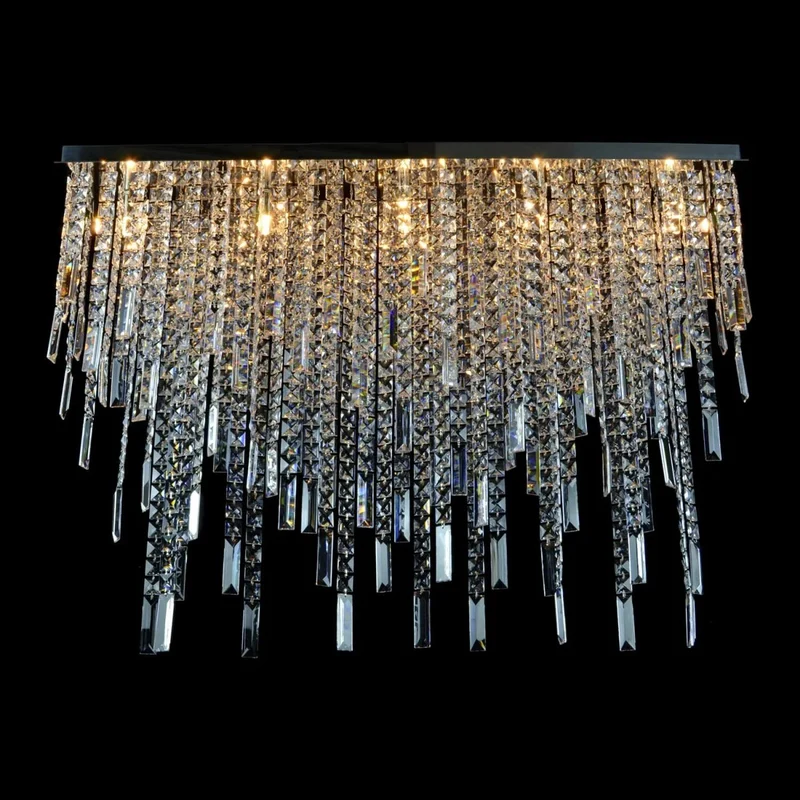 Casa Padrino Luxus Barock Kristall Wandleuchte Silber 100 x 20 x H. 70 cm - Prunkvolle Messing Wandleuchte mit böhmischem Kristallglas - Barock Möbel - Edel & Prunkvoll