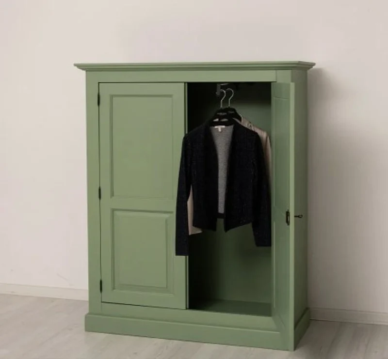 Casa Padrino Kleiderschrank im Landhausstil, 130 x 50 x 155 cm