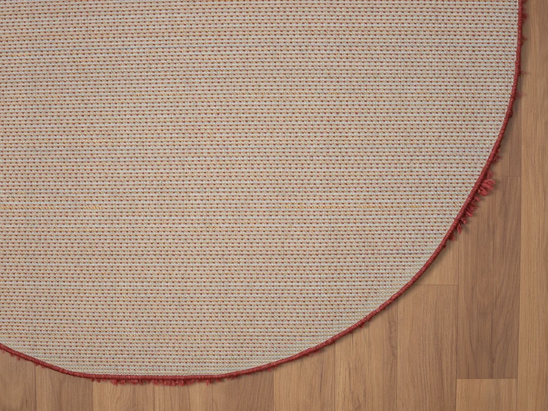 Hochflor Teppich SHAGGY weinrot rund diverse Größen