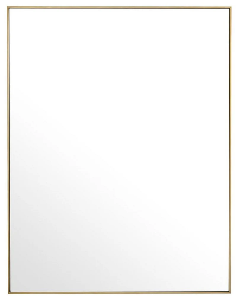 Casa Padrino Luxus Spiegel / Wandspiegel Messingfarben 180 x H. 140 cm - Garderobenspiegel - Wohnzimmer Spiegel - Luxus Qualität