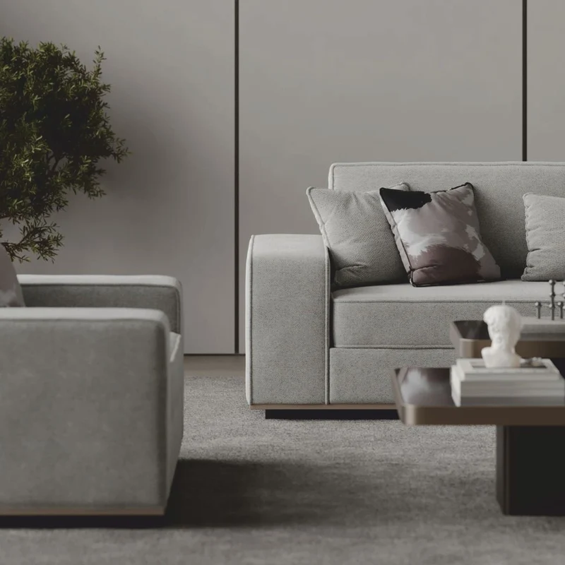 Casa Padrino Luxus Sessel Grau 115 cm - Wohnzimmer & Hotel Möbel