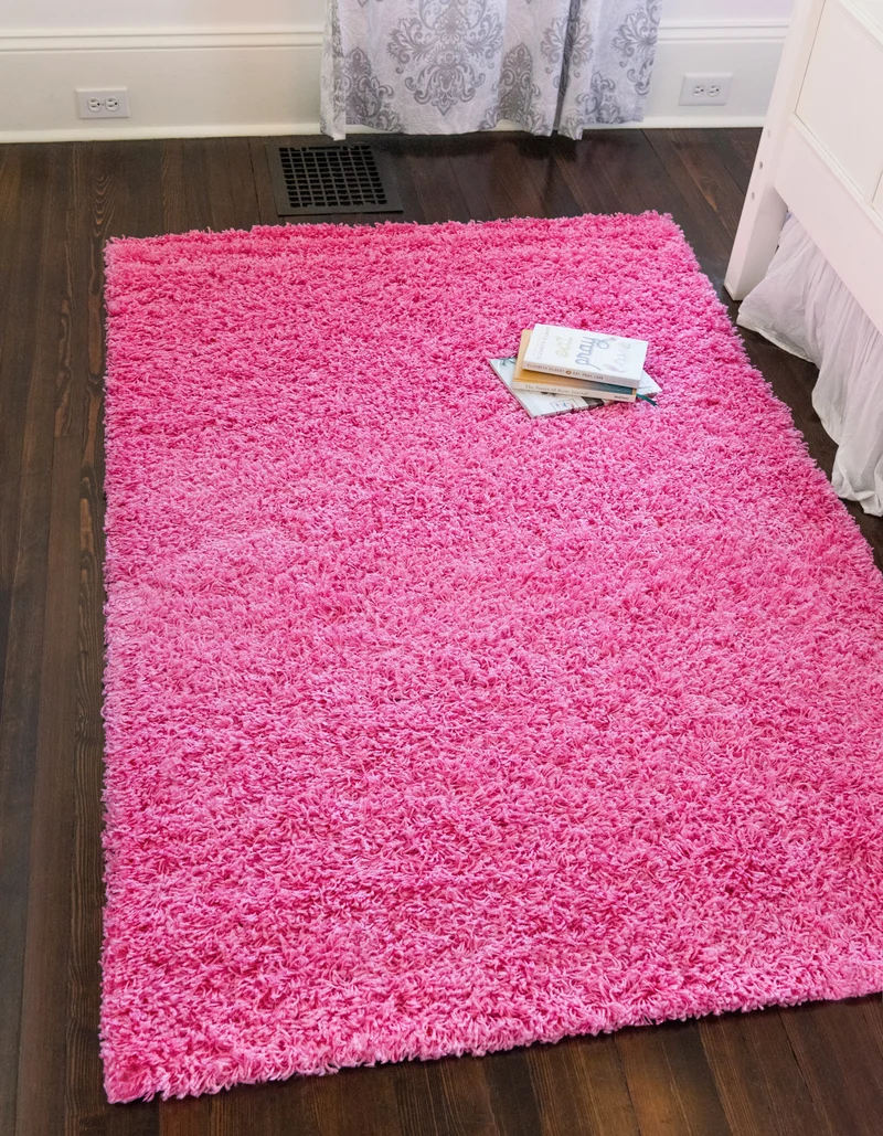 Teppich HIGH-FLOR Rechteckig Pink diverse Größen