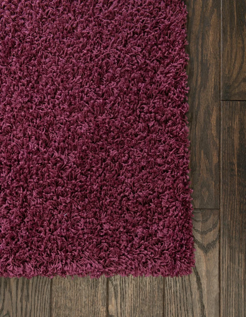 Teppich HIGH-FLOR Rechteckig Aubergine Lila diverse Größen