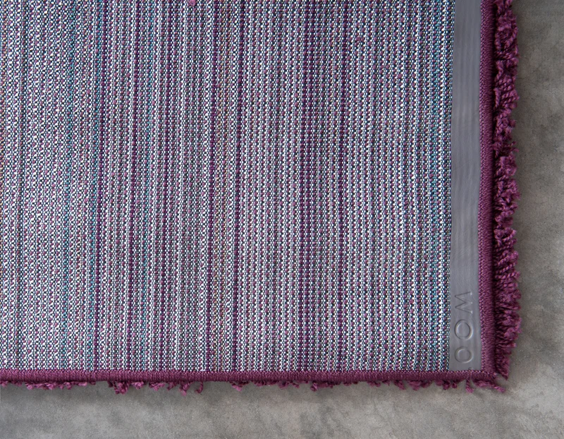 Teppich HIGH-FLOR Rechteckig Aubergine Lila diverse Größen