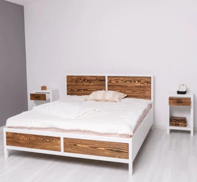 Casa Padrino Bett im Landhausstil, 180 x 200 x 110 cm
