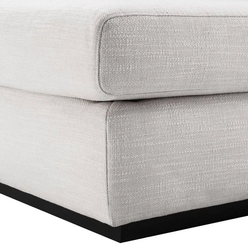 Casa Padrino Luxus Wohnzimmer Sofa Weiß / Schwarz 265 x 151 x H. 90 cm - Couch mit 7 Kissen - Luxus Wohnzimmermöbel