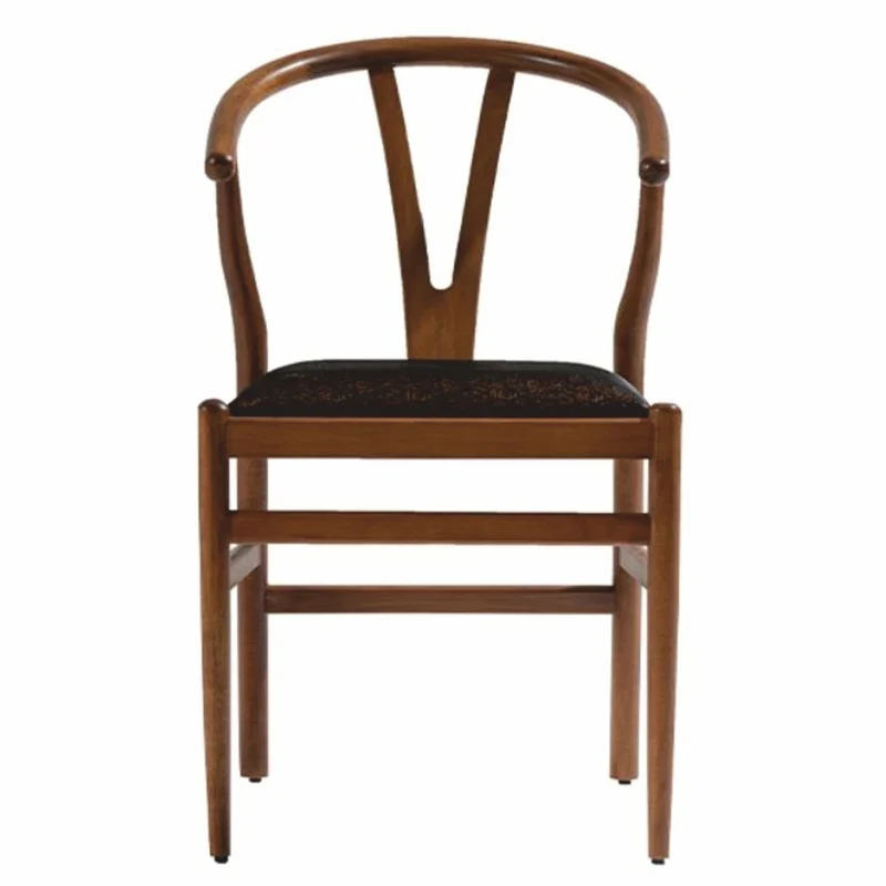 Casa Padrino Luxus Esszimmer Stuhl mit Armlehnen Braun / Schwarz H. 86 cm