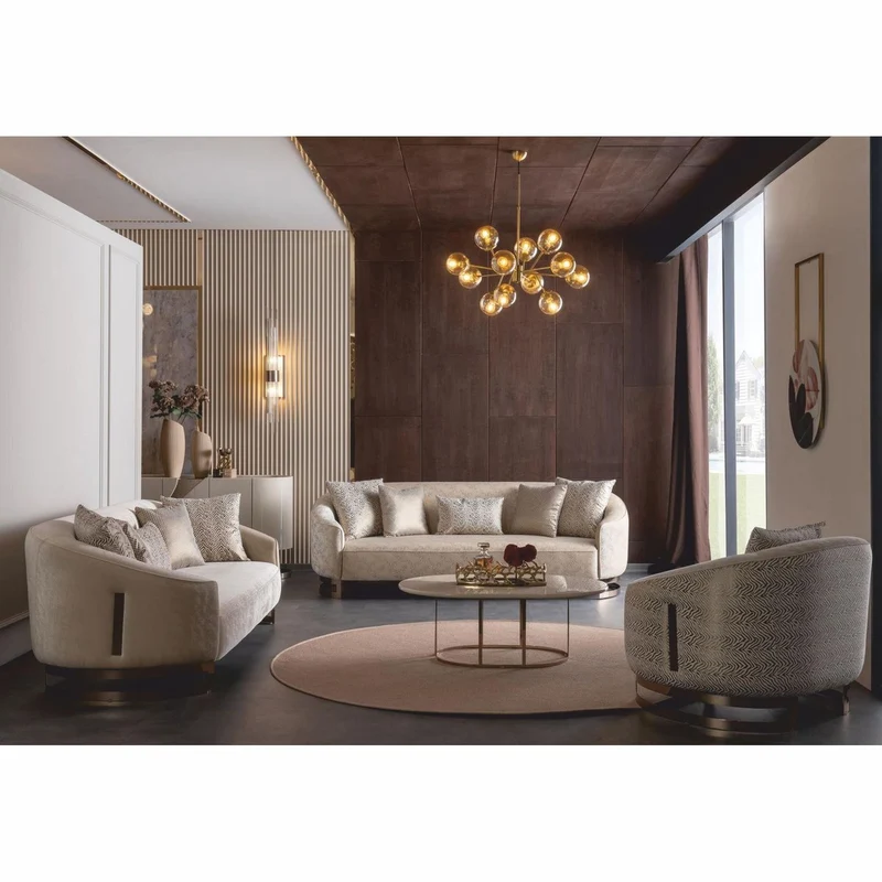 Casa Padrino Luxus Sofa Grau / Bronze 250 cm - Hotel & Wohnzimmer Möbel