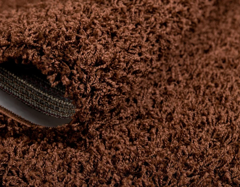 Teppich HIGH-FLOR Rechteckig Dunkelbraun diverse Größen