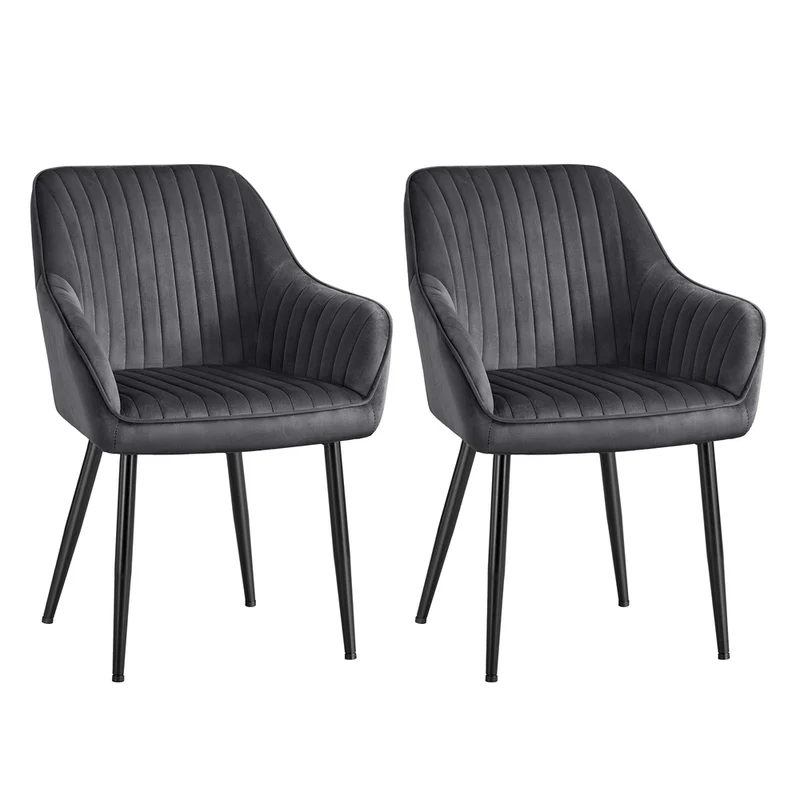 Silla de Comedor Tapizada con Reposabrazos
