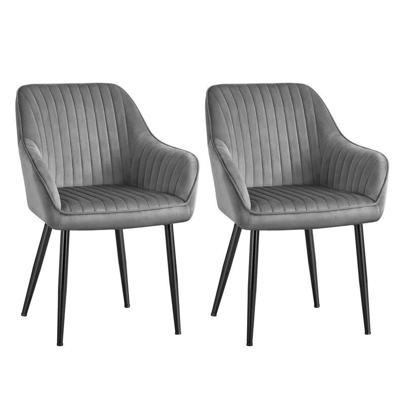 Silla de Comedor Tapizada con Reposabrazos