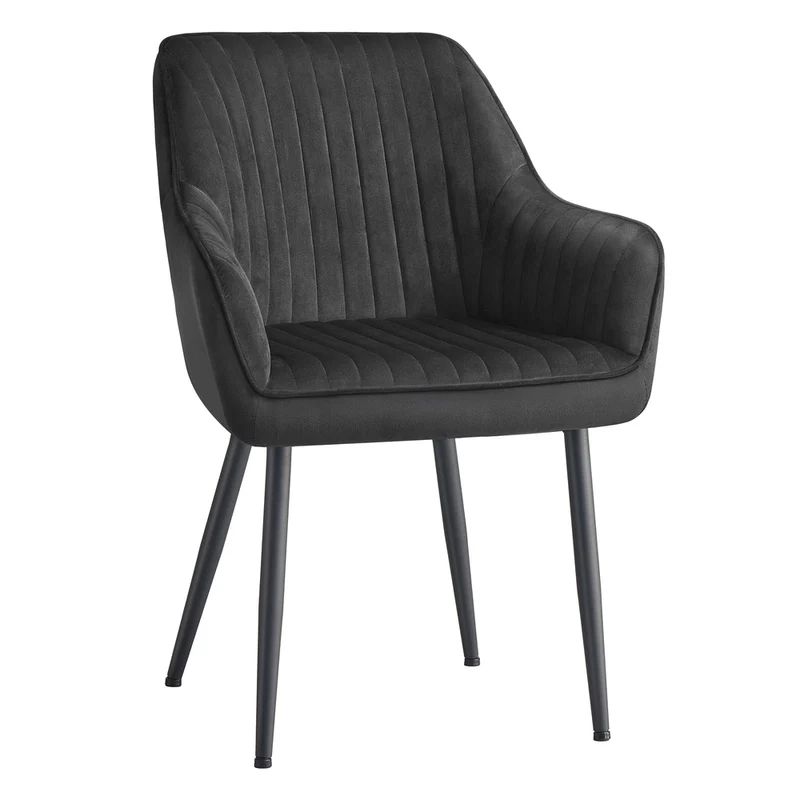 Silla de Comedor Tapizada con Reposabrazos