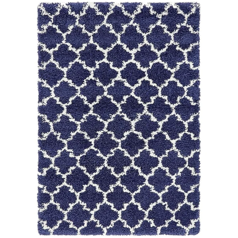 Teppich MARA Shagg Rechteckig Ultra-Marineblau diverse Größen