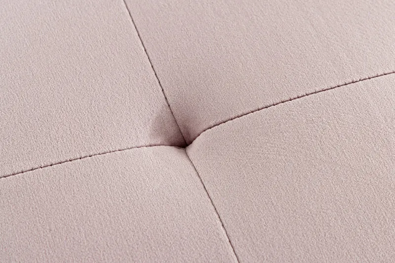 Moderne Sitzbank BELLE 100cm rosa Samt