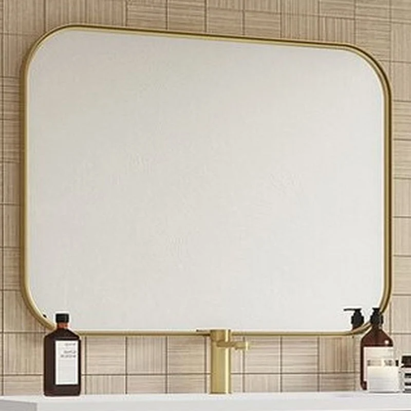 Moderner Spiegel BARCA gold 70x50cm Aluminium