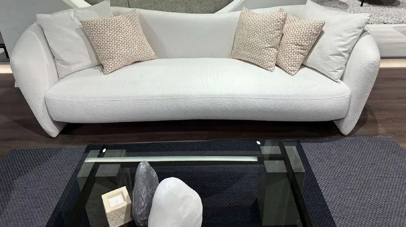Casa Padrino Luxus Sofa Weiß 280 x 98 x H. 90 cm - Wohnzimmer Sofa - Hotel Sofa - Wohnzimmer Möbel - Wohnzimmer Einrichtung - Hotel Möbel - Luxus Möbel - Luxus Einrichtung