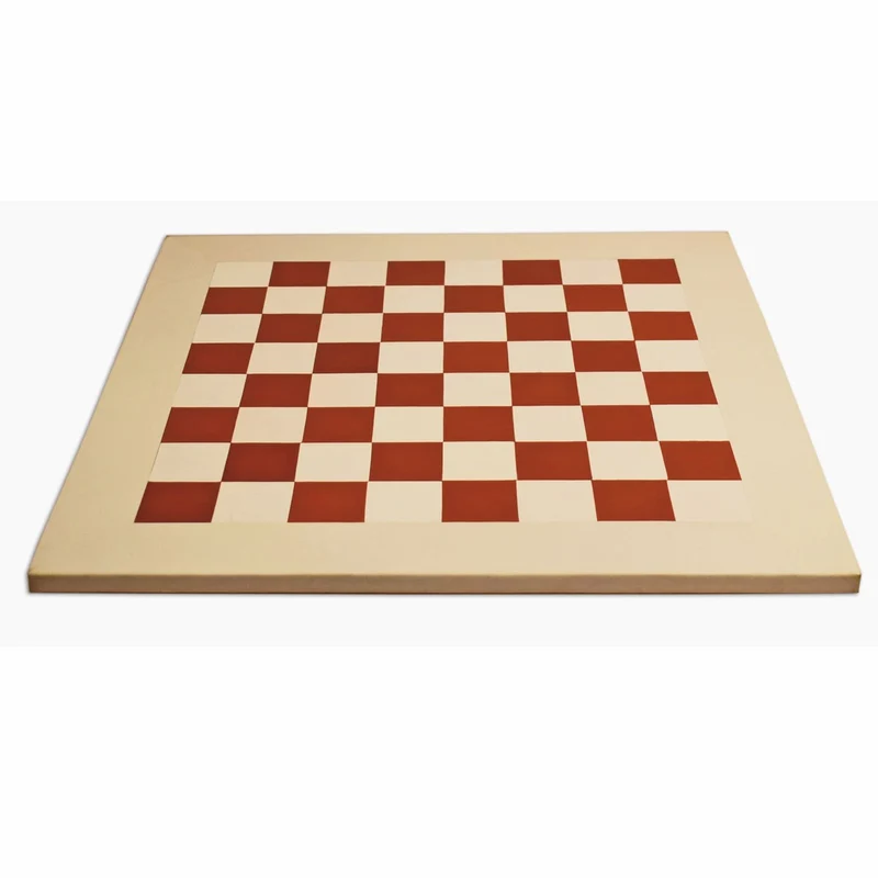 Casa Padrino Luxus Echtleder Schachspiel Koffer Rot 40 x 40 cm - Luxus Accessoires