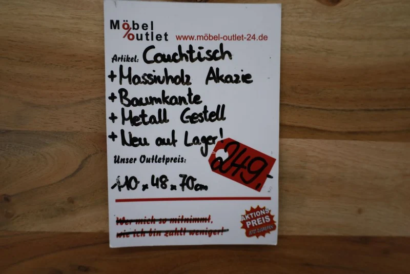 Couchtisch Tisch + Massivholz Akazie + NEU auf Lager !