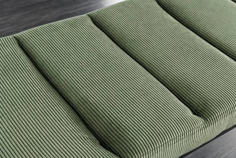 Elegante Sitzbank PLANO 80cm grün Cord