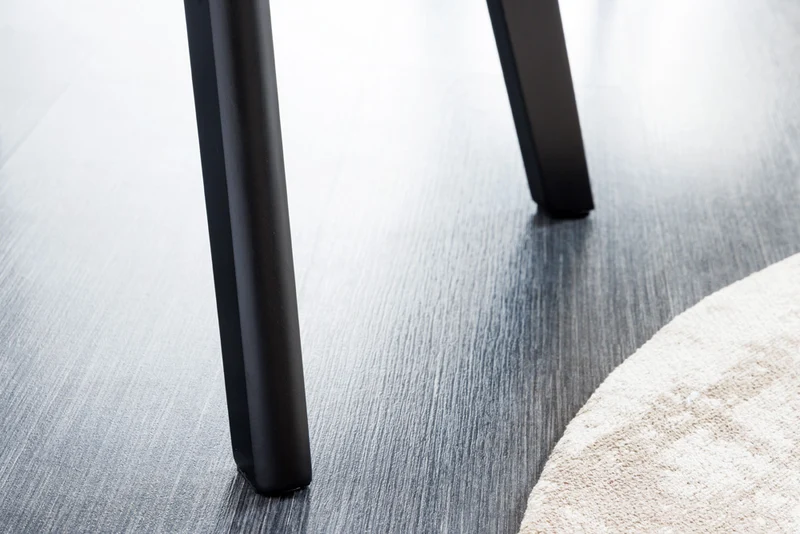 Design Stuhl DENMARK grün schwarze Holzbeine