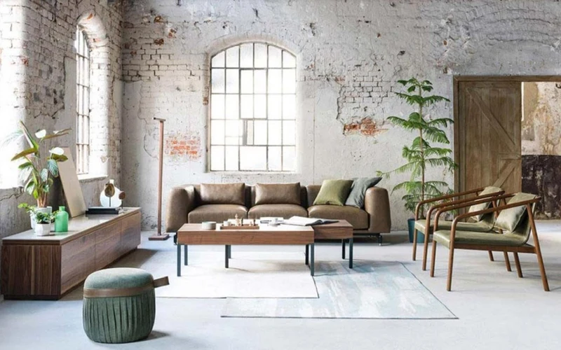 Casa Padrino Luxus Leder Sofa Vintage Braun / Schwarz / Silber 260 x 93 x H. 67 cm - Wohnzimmer Sofa mit hochwertigem Echtleder - Luxus Wohnzimmer Möbel - Hotel Möbel - Luxus Einrichtung