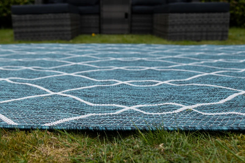 Teppich OUTDOOR CIATO Rechteckig Blaugrün verschiedene Größen