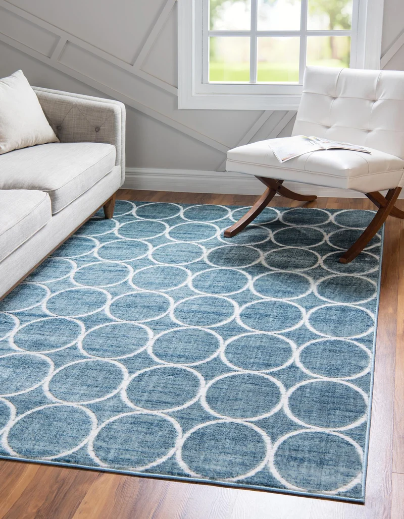Teppich "TiTan Trellis" Rechteckig Blau verschiedene Größen