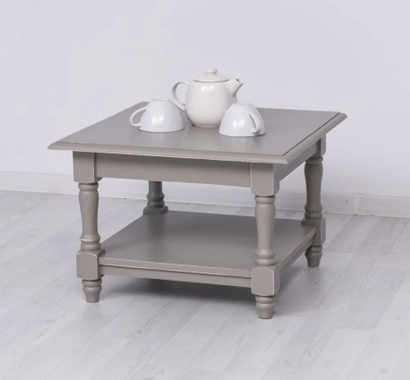 Casa Padrino Couchtisch im Landhausstil, 65 x 65 x 45 cm