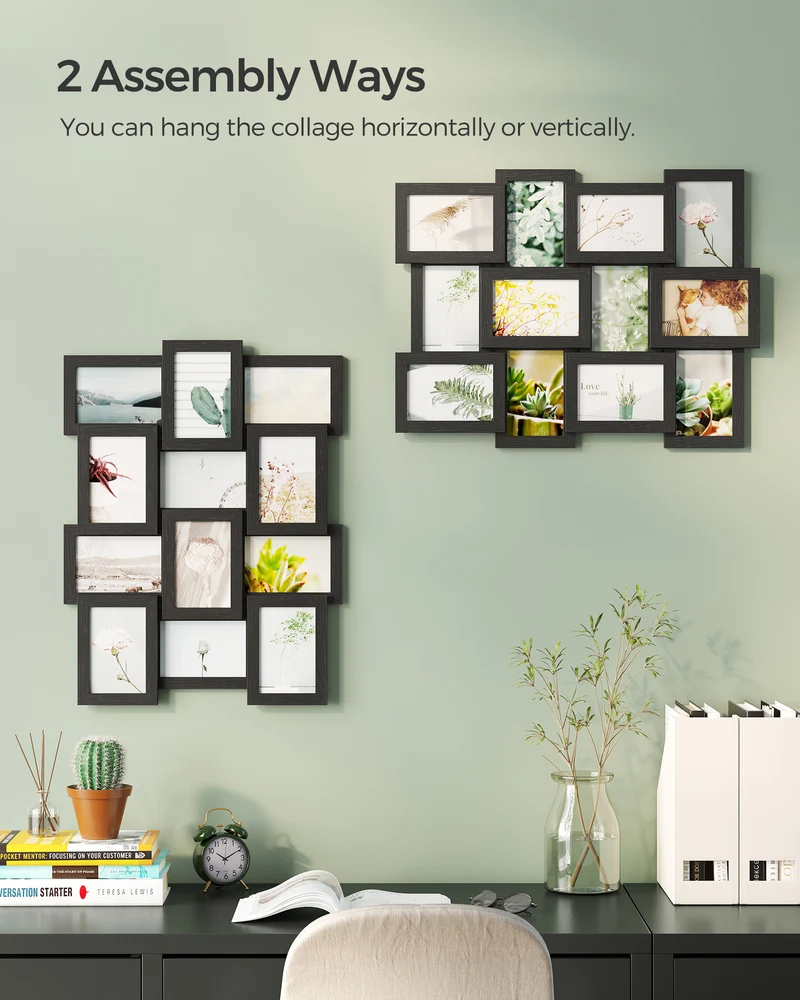 Set of 12 Collage Picture Frames, 4x6 for Wall Decor - Create a Stunning Family Gallery Display